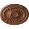 Ekena Millwork Saverne Ceiling Medallion, Hand-Painted Polished Copper, 18 1/2"W x 13 1/2"H x 1 7/8"P CM18SAPOS - alternate 1